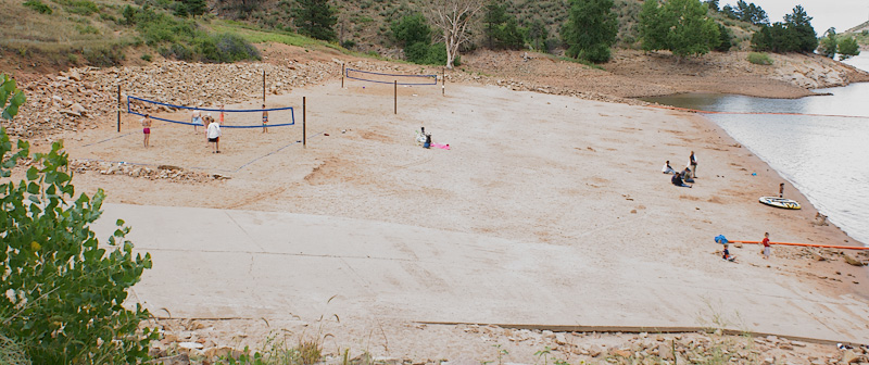 Swim beach at South Bay Campground, Horsetooth Reservoir