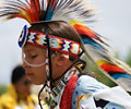 young boy Wind River Indian dancer