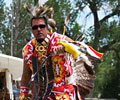 Wind River Indian dancer doing the Warrior Dance