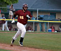 Fort Collins Fox running to 1st base