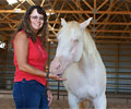 Cloud and Kris at Four Directions Horse Farm