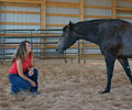 Jay with Kris at Four Directions Horse Farm
