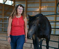 Jay with Kris at Four Directions Horse Farm