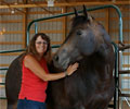 Jay with Kris at Four Directions Horse Farm