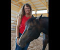 Jay with Kris at Four Directions Horse Farm