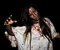 beautiful girl victim at Morbid Nights Haunted House