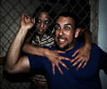 beautiful girl attacks Jerico at Morbid Nights Haunted House