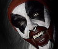 another evil clown at Morbid Nights Haunted House