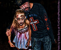 Zombie family at the Fort Collins Zombie Crawl