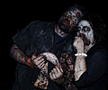 Zombie couple at the Fort Collins Zombie Crawl