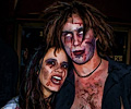 Zombie couple at the Fort Collins Zombie Crawl