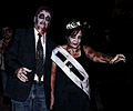 Zombie couple at the Fort Collins Zombie Crawl