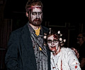Zombie couple at the Fort Collins Zombie Crawl