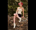 Megan Huber modeling at the Mish