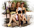 Britony Orwick, Megan Ellis, and Sarah Nicholson at the Swetsville Zoo