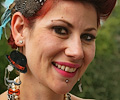 Sarah Nicholson at the Swetsville Zoo