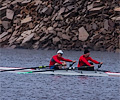 Horsetooth Ache rowing race 2-man boat