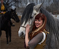 Kryssi Jeaux Miller with Mustang