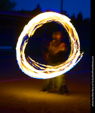 World Hoop Day 2019 - Fire Performer Scooby