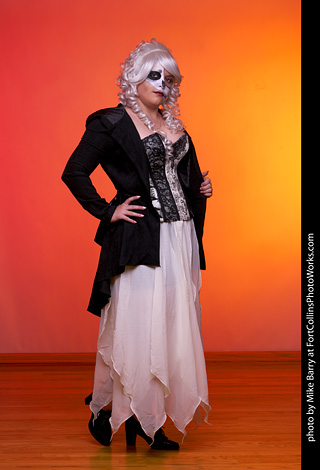 Aryn - Halloween skeleton model shoot
