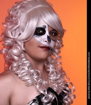 Aryn - Halloween skeleton model shoot