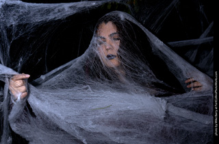 Andrea - spiderweb model shoot