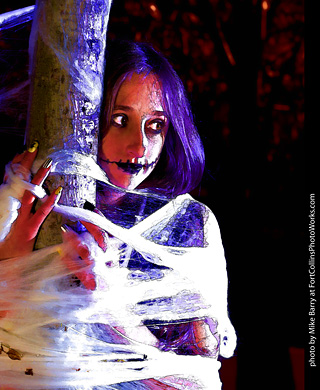 Meagan - spiderweb model shoot