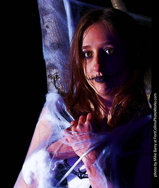 Meagan - spiderweb model shoot