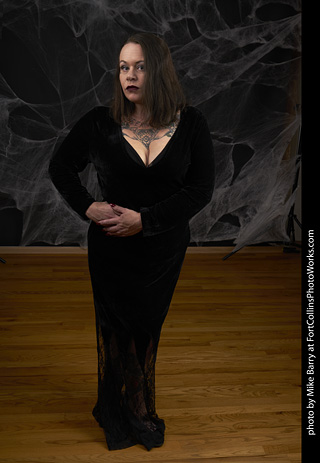Morticia Addams shoot - Amy