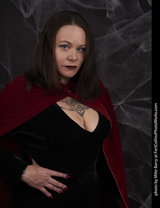 Morticia Addams shoot - Amy