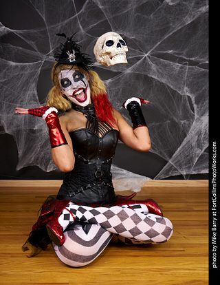 Freddy Krueger/Harley Quinn model shoot - Mandy
