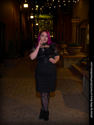 Night in Old Town Model Shoot - Mollie