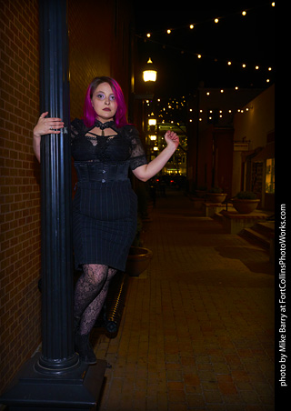 Night in Old Town Model Shoot - Mollie