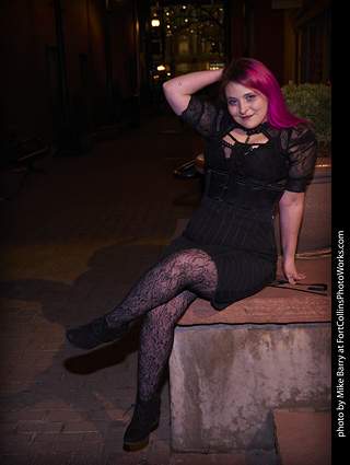 Night in Old Town Model Shoot - Mollie