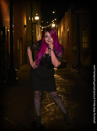 Night in Old Town Model Shoot - Mollie