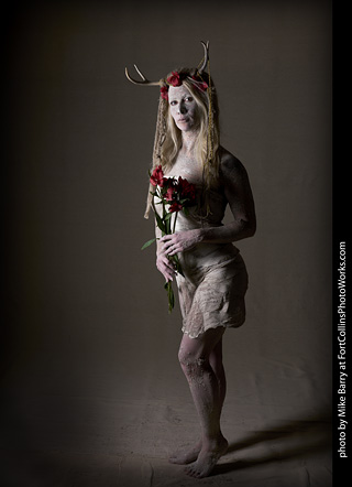 Living Statues model shoot - Alexis