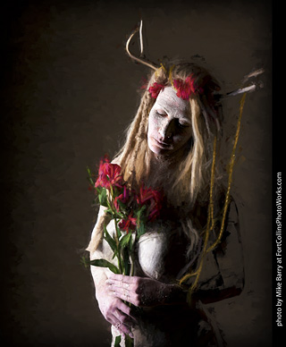 Living Statues model shoot - Alexis