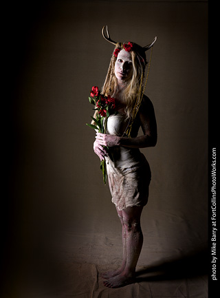 Living Statues model shoot - Alexis