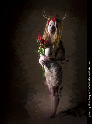 Living Statues model shoot - Alexis