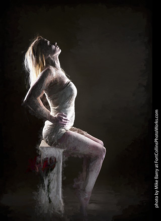 Living Statues model shoot - Alexis