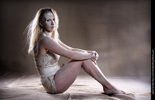 Living Statues model shoot - Alexis