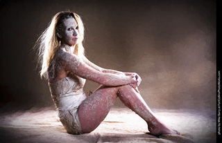 Living Statues model shoot - Alexis