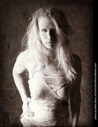 Living Statues model shoot - Alexis