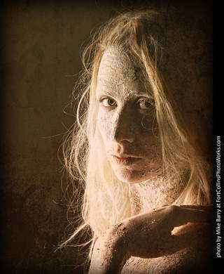 Living Statues model shoot - Alexis