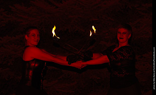 Katherine and Emily - Fire Performers