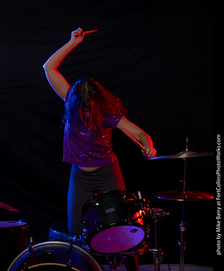 Mirna on Drums