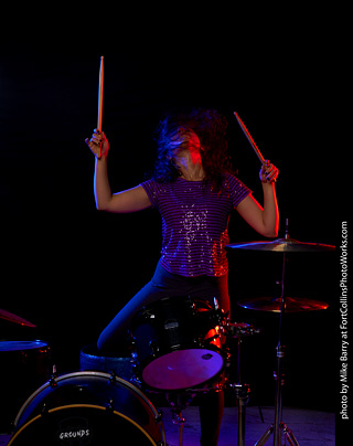 Mirna on Drums