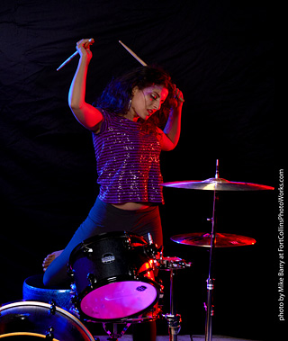 Mirna on Drums