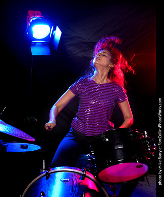 Mirna on Drums