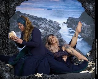 Gemini and Mirelle mermaid shoot